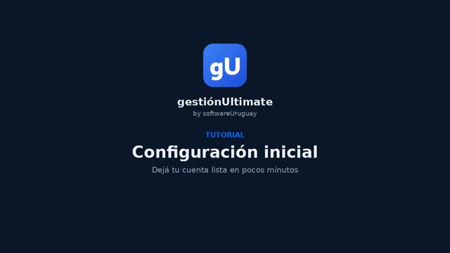 Configuración inicial
